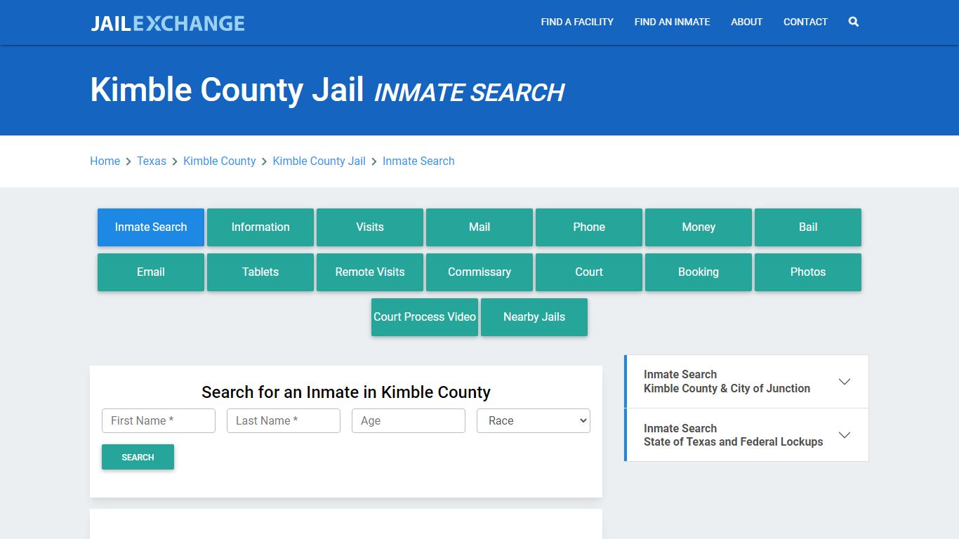 Kimble County Jail, TX Inmate Search: Roster & Mugshots